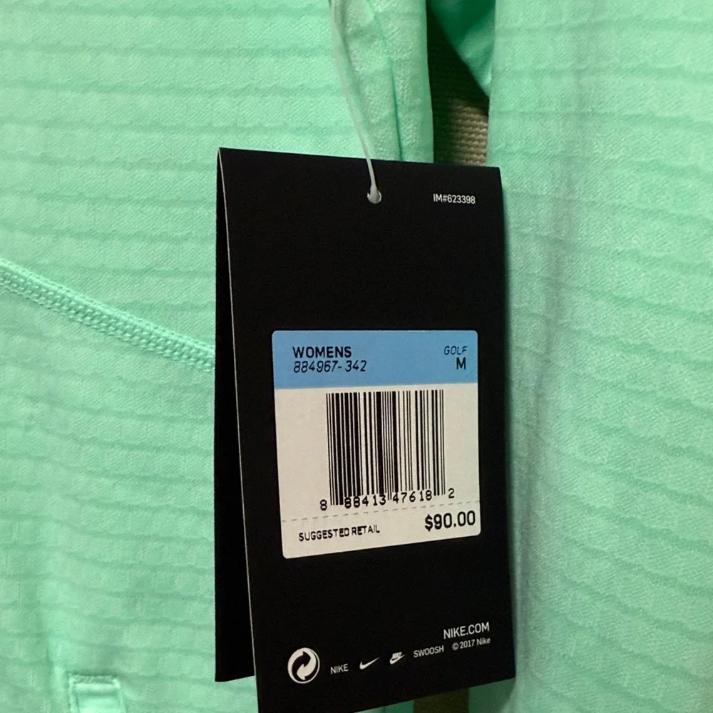 *New Nike Women's Dri-FIT Long Sleeve Jacket Green Size M 884967-342